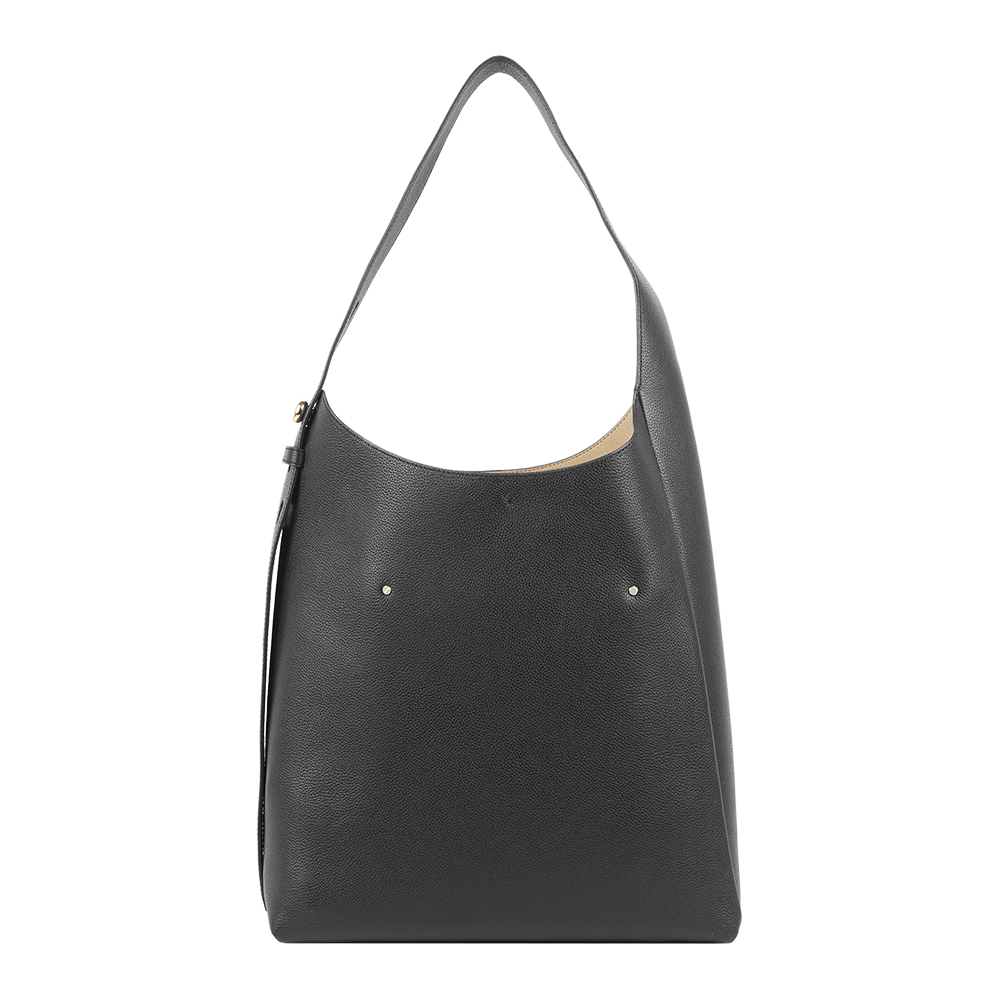 TORY BURCH Romy Hobo 金釦卵石紋肩背包, , large