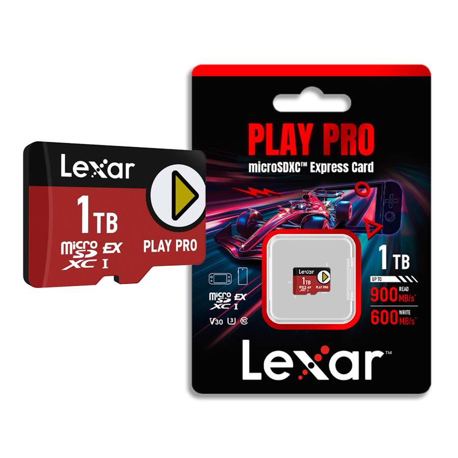 【Lexar 雷克沙】PLAY PRO Express 1TB microSDXC EX 超高速記憶卡 任天堂 NS2 專用, , large