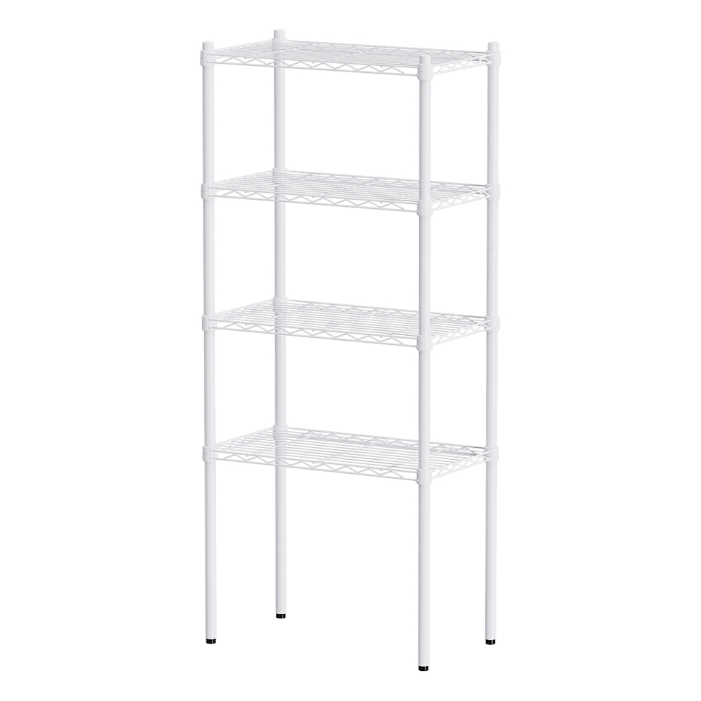 【Y HOUSE】60x45x150cm Lightweight Four-layer Iron Rack Iron Rack Shelf-Painted White, , large