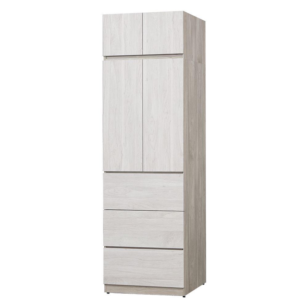 【唯熙傢俱】歐森淺灰雙色2.5x8尺抽屜衣櫃, , large