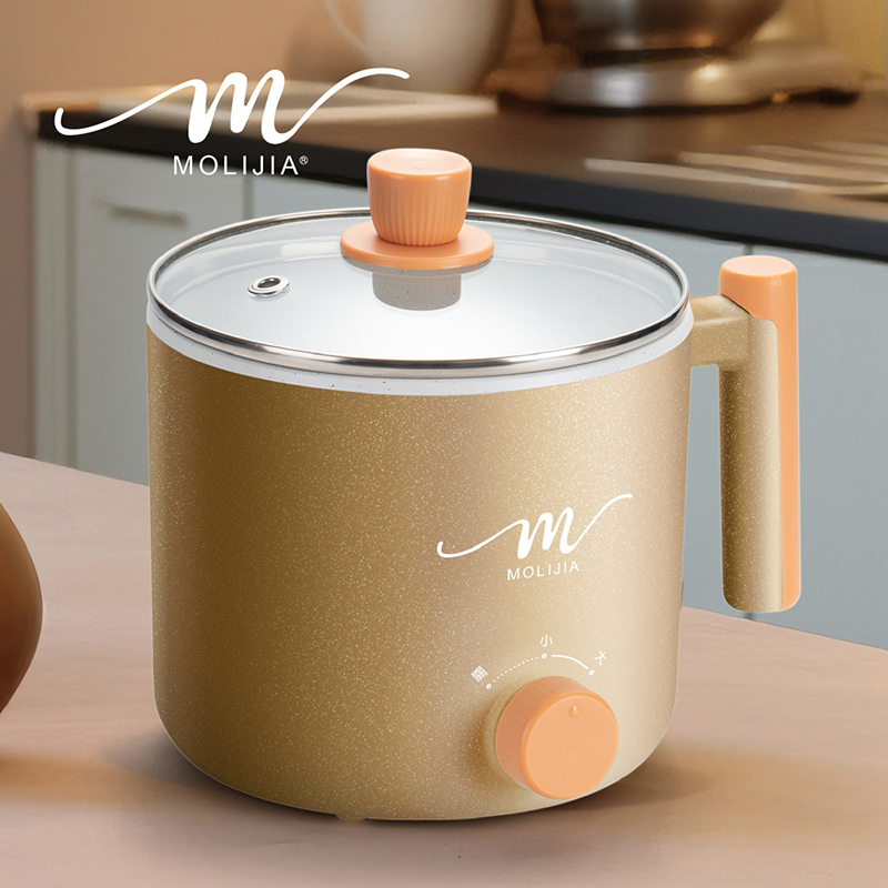【MOLIJIA 魔力家】1.8L-M28 雙層防燙不沾快煮鍋-璀璨金, , large
