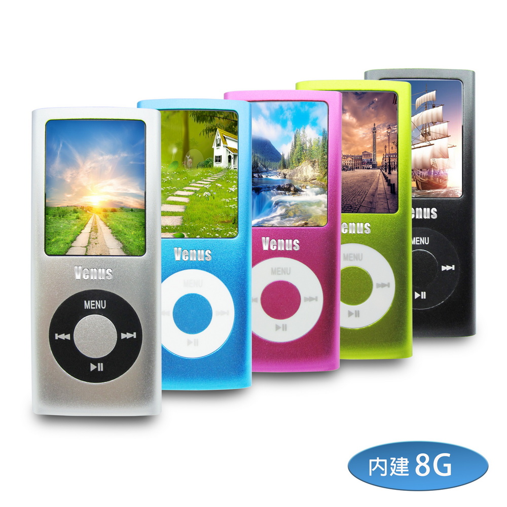 [B1842] Venus Apple 4th Gen 1.8-inch Color Screen MP4 Player (Built-in 8GB Memory) (with 6 Bonus Gifts), , large
