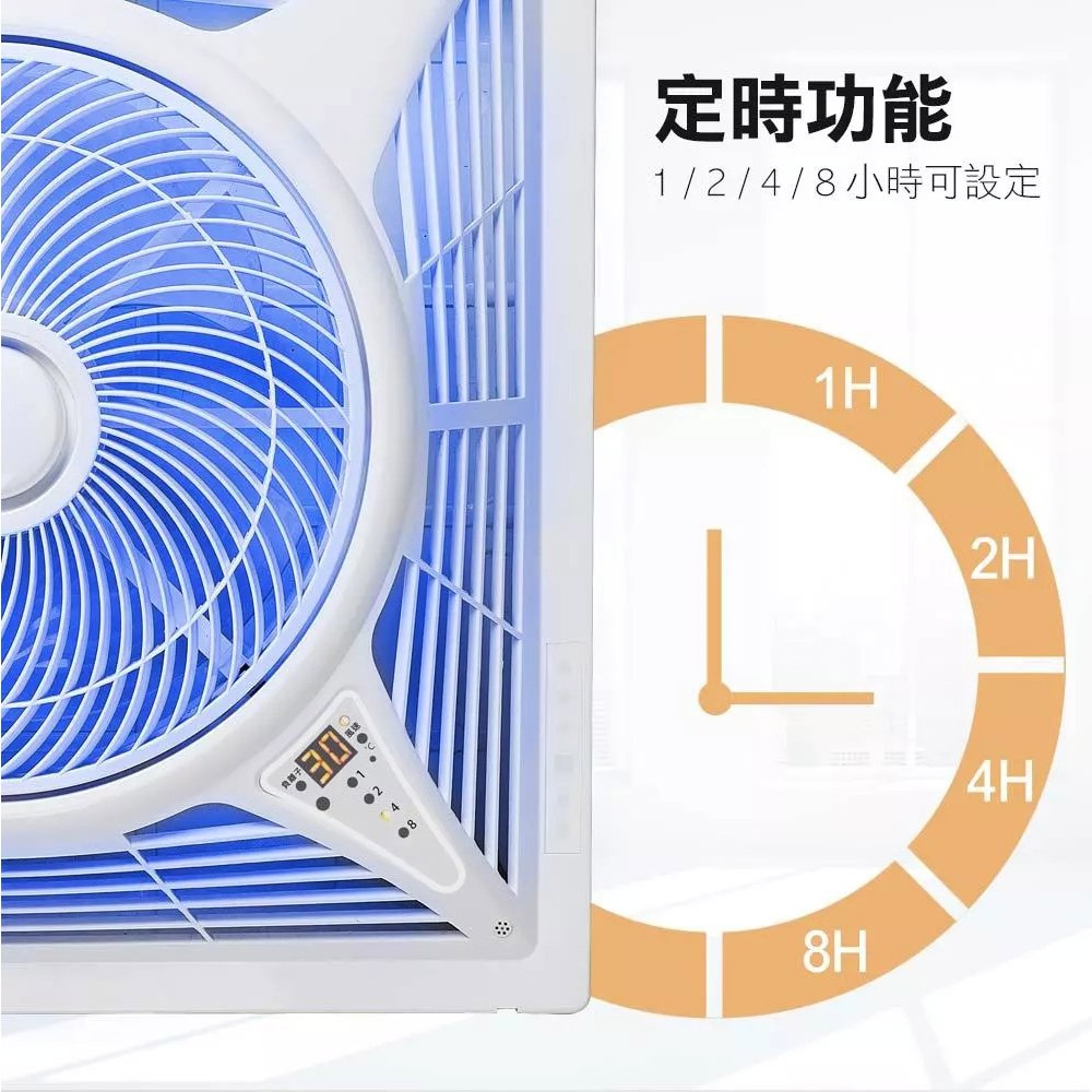 SUPAFINE 14&rdquo; Smart Voice DC Ceiling Fan HFB-K7499, , large