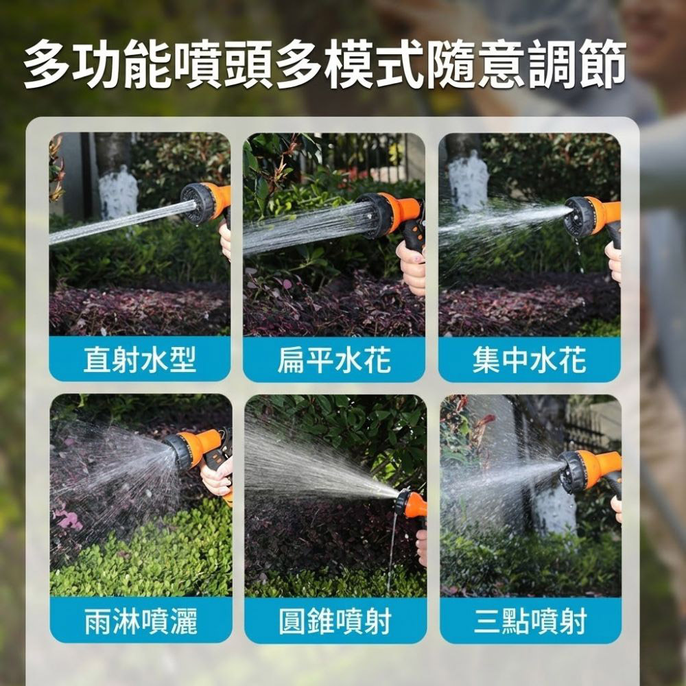 18V鋰電高壓抽水機10節1電1充(送水管和槍頭), , large