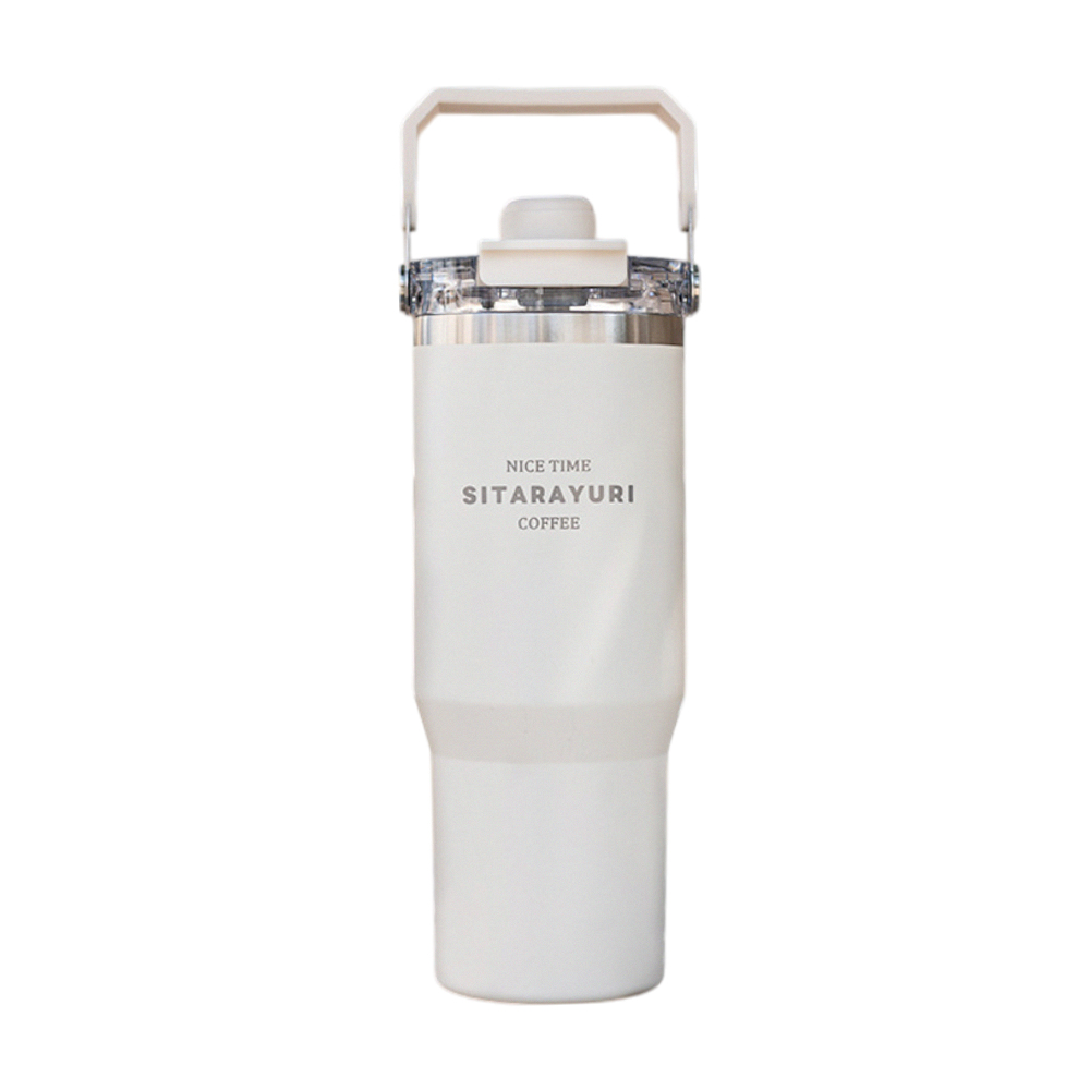【H&R安室家】SITARAYURI磁吸蓋附吸管可手提304不鏽鋼保溫杯900ml(H16), , large