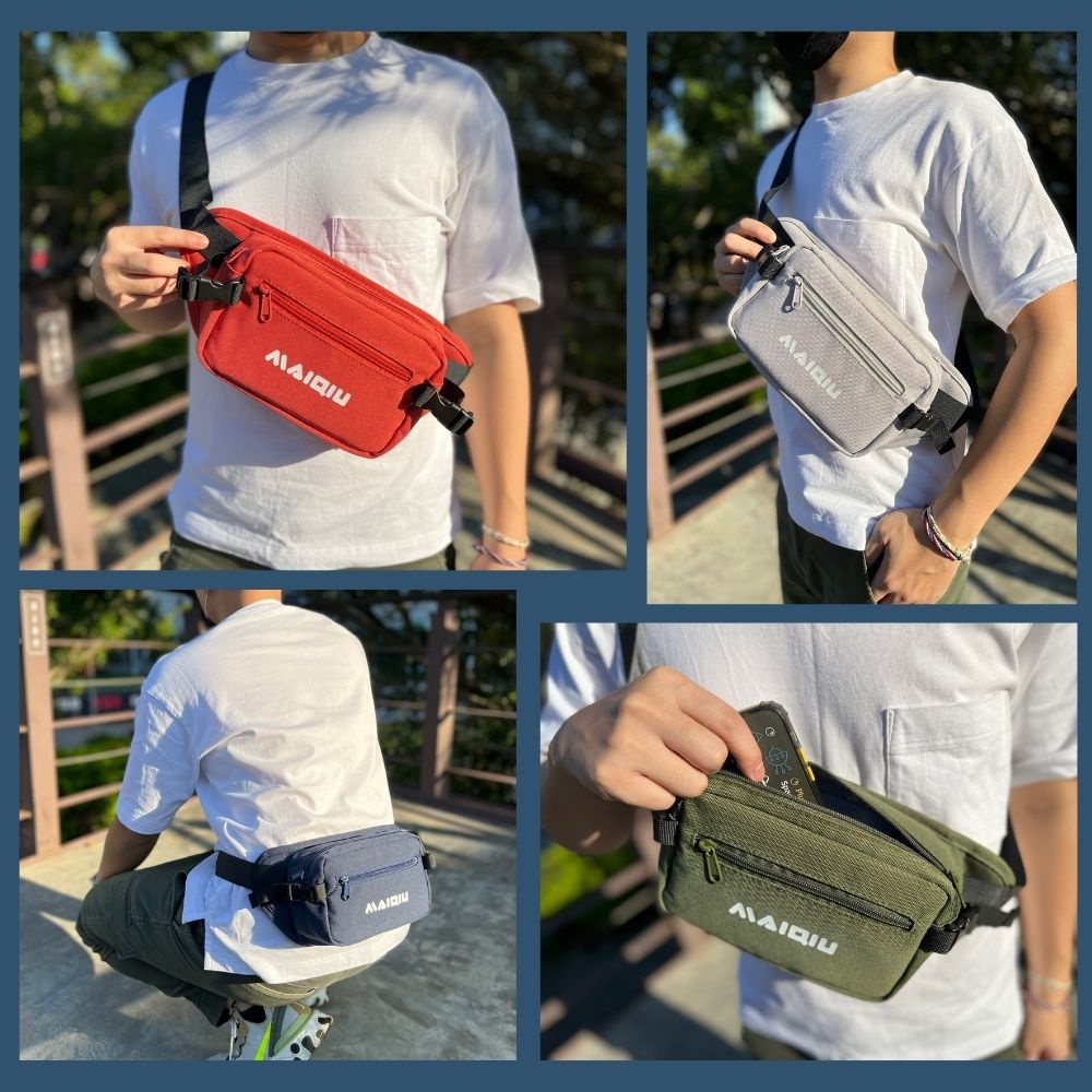 【MQ】Trendy chest bag, , large