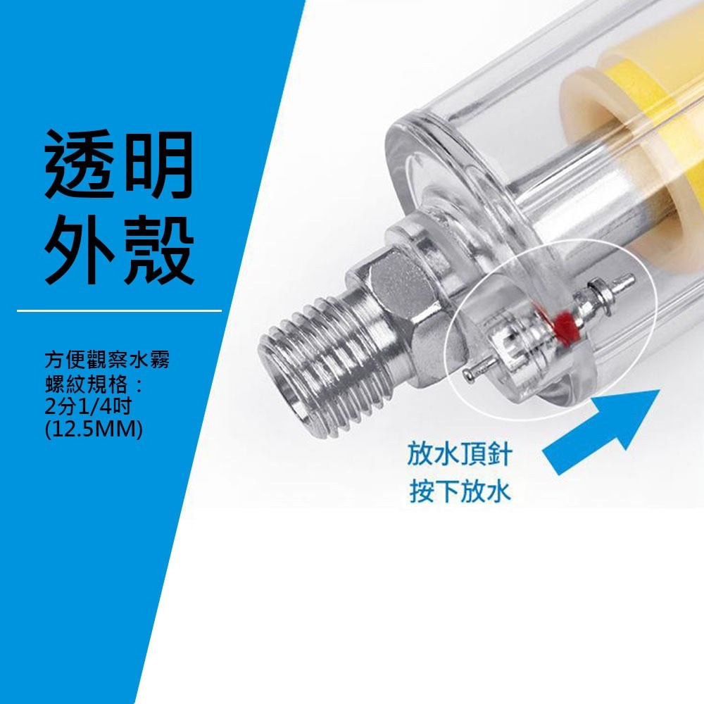 Small oil-water filter for air compressor, , large