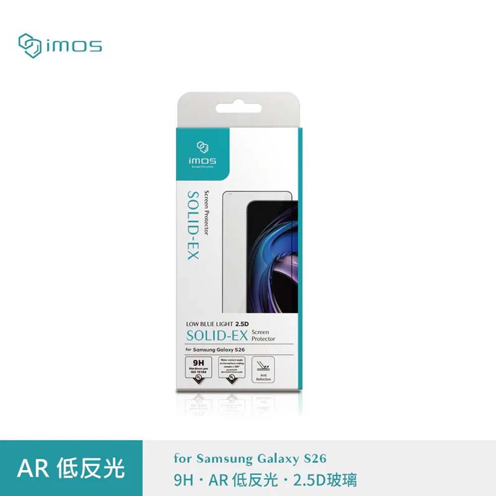 【山水之寶】iMos 三星S26/S26Plus/S26Ultra保護貼 2.5D黑邊 高清亮面＋AR低反光 鋼化玻璃貼 原廠公司貨, , large