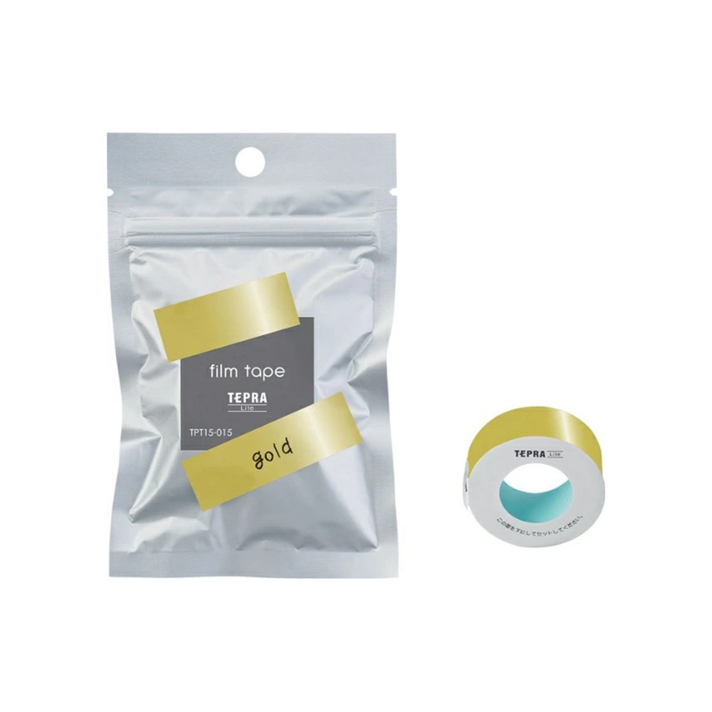 *需預訂【KING JIM】TEPRA LITE 熱感式標籤薄膜自黏膠帶 15mm銀色(TPT15-016), , large