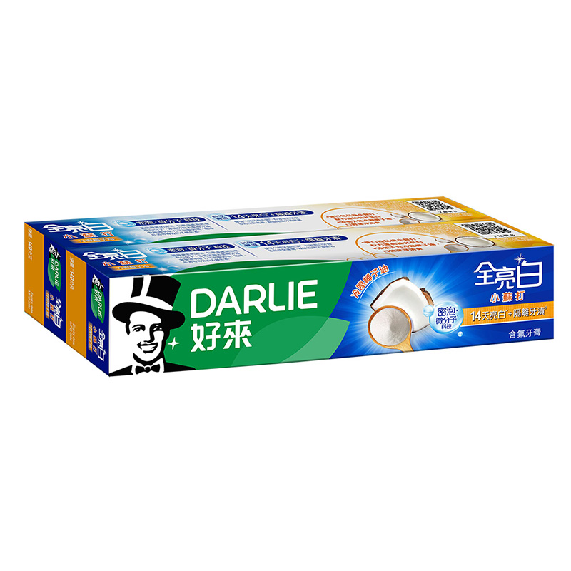 好來全亮白密泡小蘇打牙膏, , large
