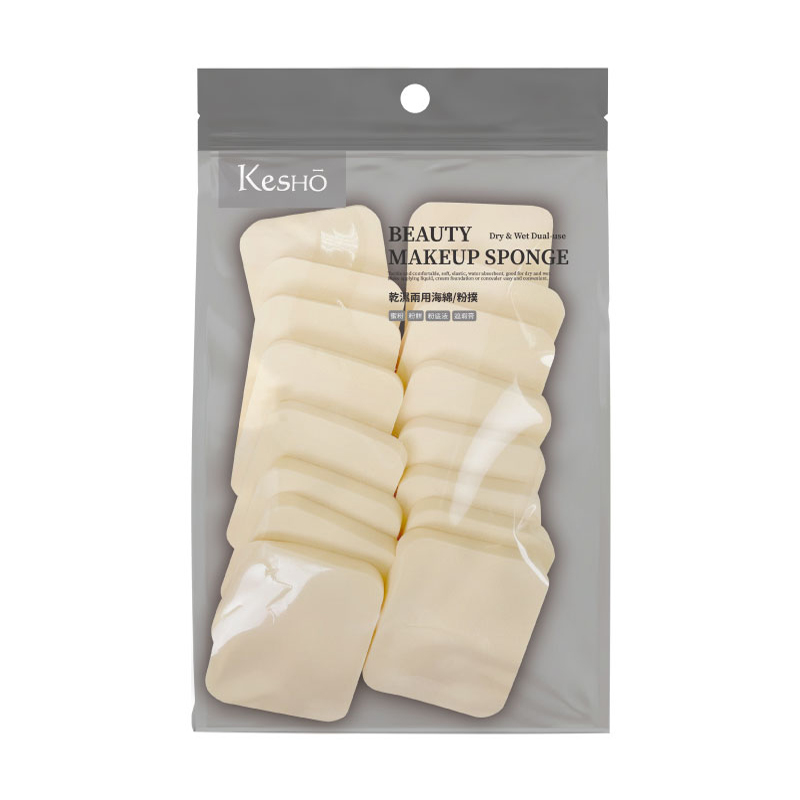 kesho磚磚方形粉撲12入PC01, , large