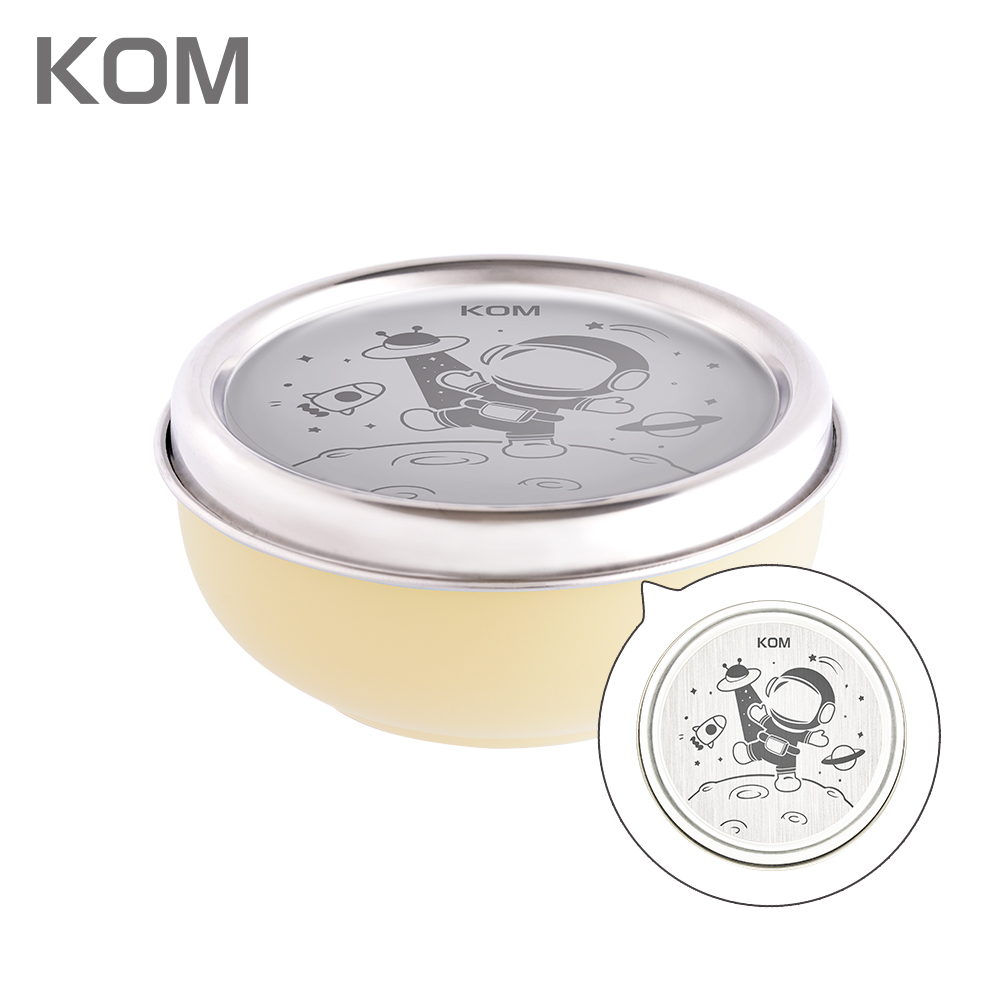 【KOM】夢想系列 磨砂316不鏽鋼兒童隔熱碗 (幼兒園指定/圓匙升級) 三款任選, , large