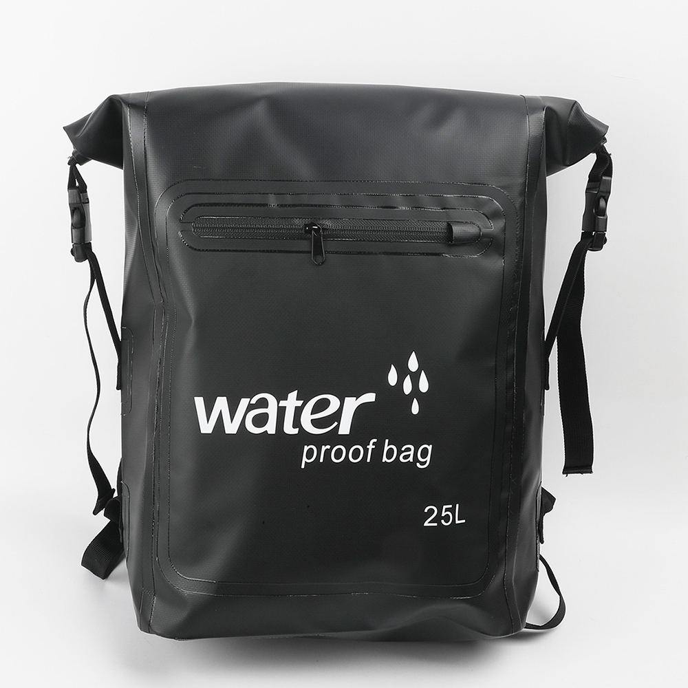 25L Large Capacity Outdoor Waterproof Backpack, Suitable for Stream Tracing, Rafting, Swimming, and Diving; Diving PVC Waterproof Storage Bag; Dry and Wet Separation; Backpack, , large
