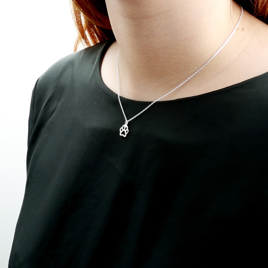 【Angel & Me】Cat Paw s925 sterling silver necklace Birthday gift, , large