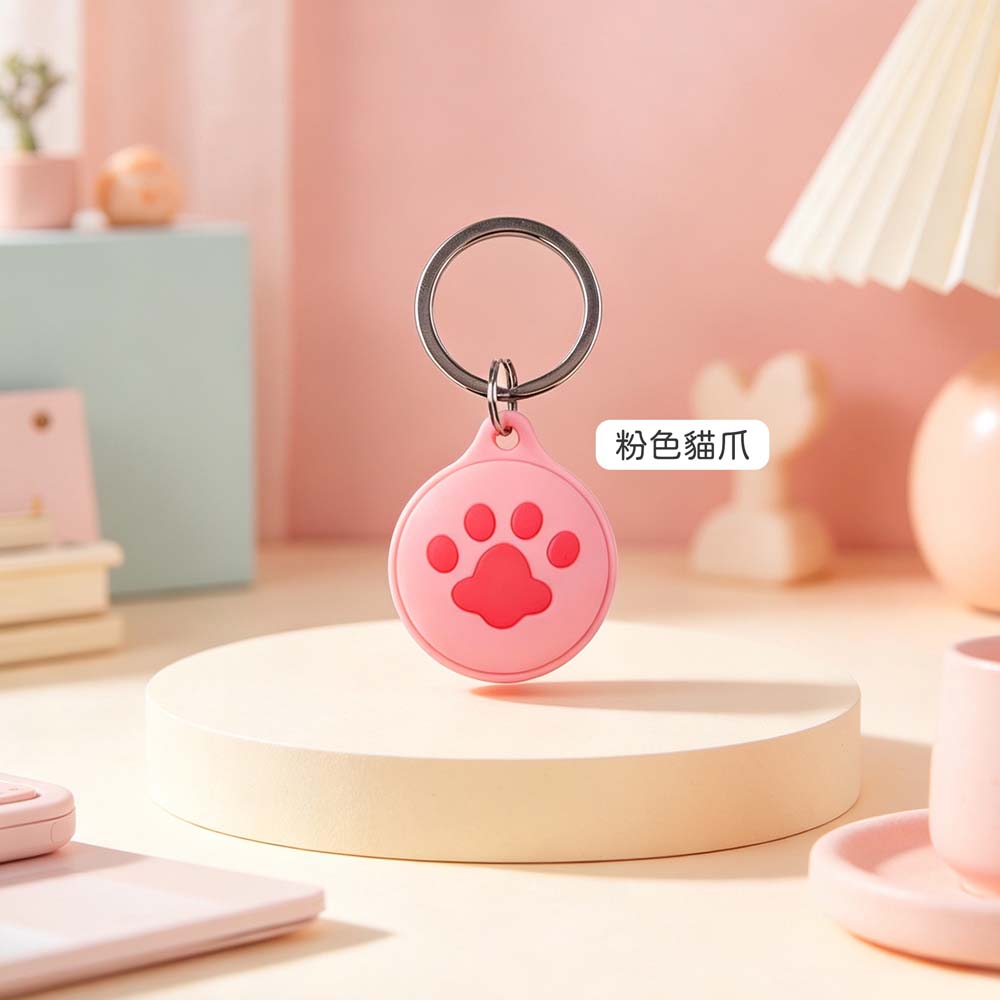 【山水之寶】APPLE AirTag專用矽膠保護套 鑰匙圈 卡通造型矽膠追蹤定位器保護套 iPhone定位器配件 矽膠保護套, , large