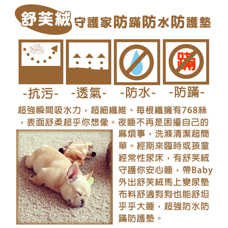 GS MALL 台灣製造 一入 防蹣保潔墊 50x70cm 保潔墊 吸水保潔墊 防蹣保潔墊 防水保潔墊 舒芙絨保潔墊, , large