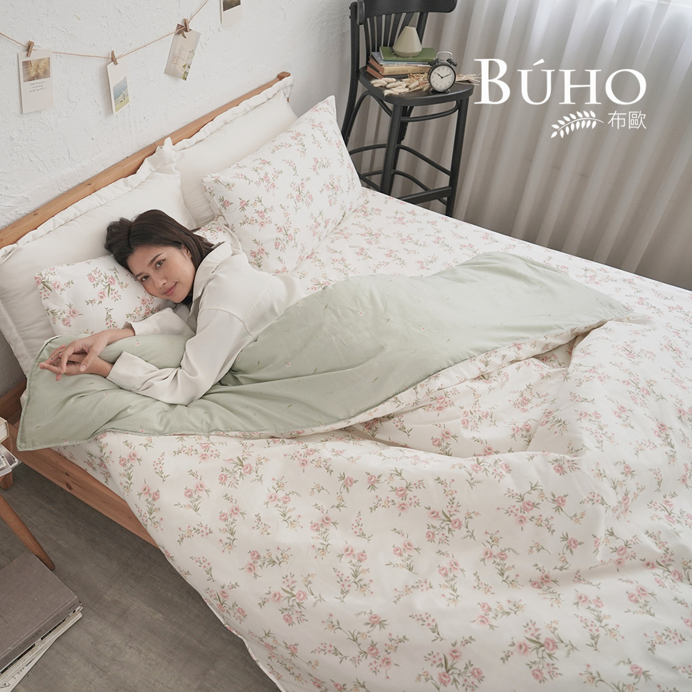 BUHO 天然嚴選純棉單人二件式床包組-(多款任選), , large