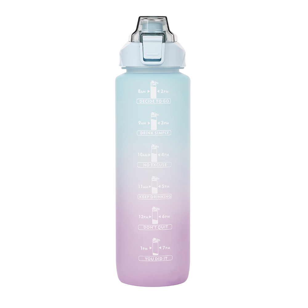 漸層粉彩運動水壺1000ml, , large