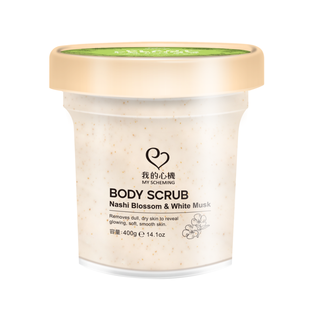 NASHI BLOSSOM  WHITE MUSK BODY SCRUB, , large