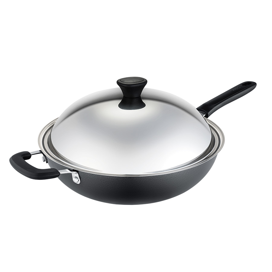 Traditional non-stick frying pan 36cm, , large