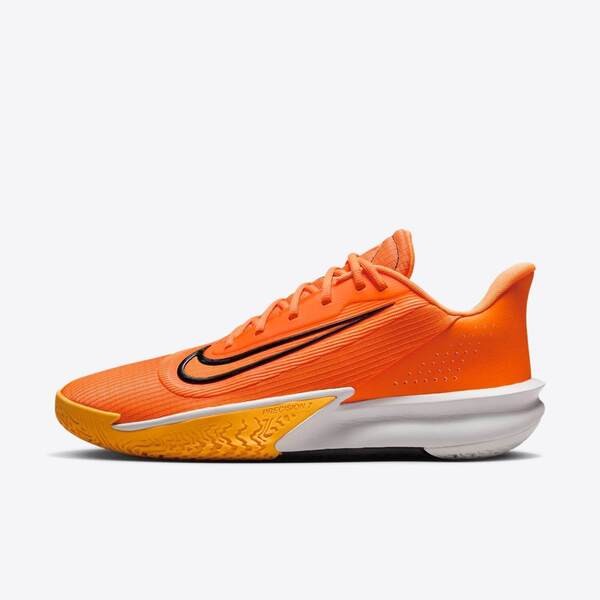 [Kixpress] Nike Precision VII 男 籃球鞋 運動 球鞋 低筒 7代 緩震 包覆 橘黃 [FN4322-800], , large