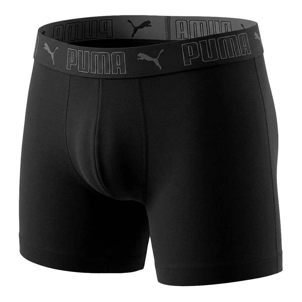 PUMA 超細纖維平口內褲 3件組 彪馬 跳豹 男士內褲 平角內褲 四角內褲 透氣 除臭 吸濕 排汗 強韌 柔軟 701246690黑, , large