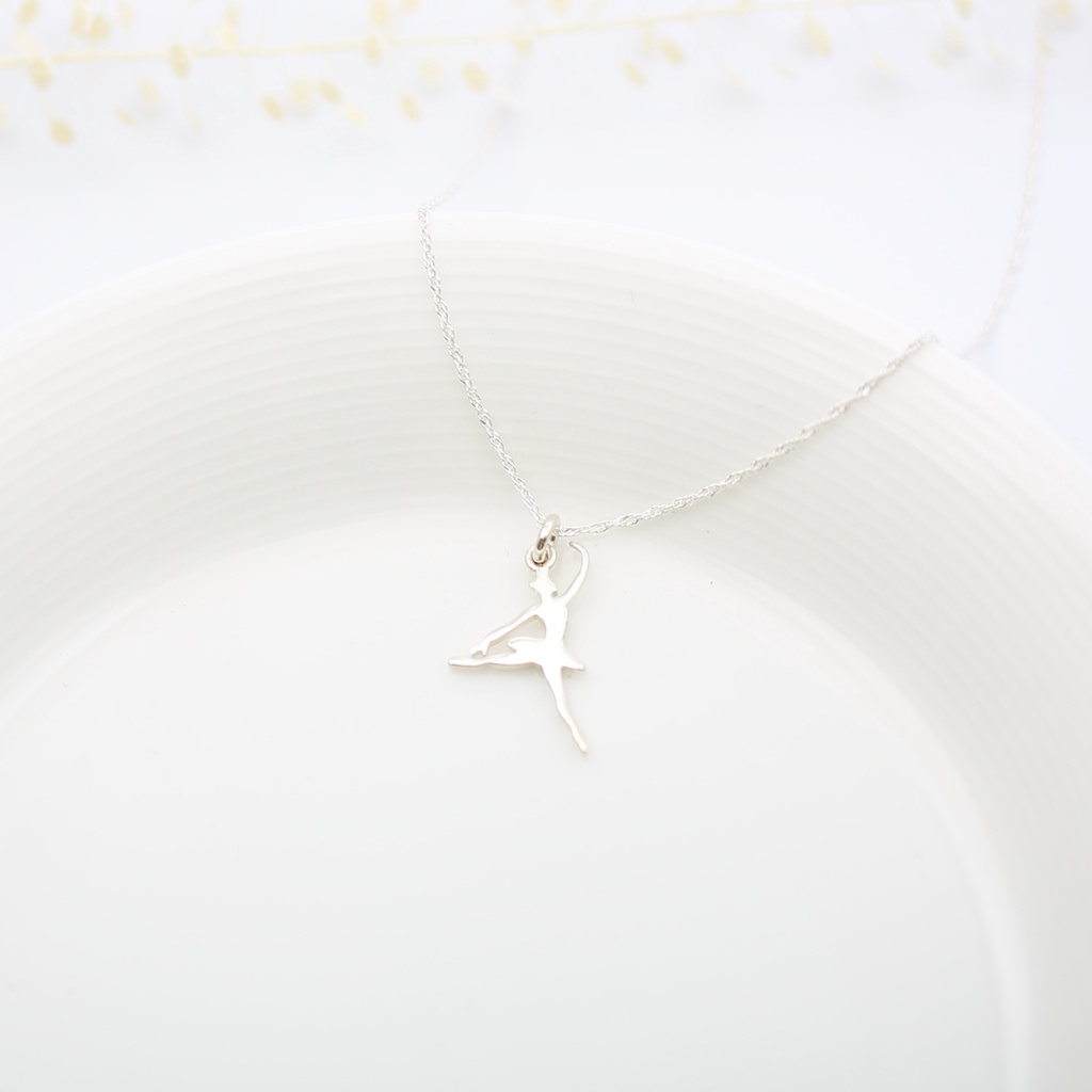 【Angel & Me】Ballet Dance s925 sterling silver necklace birthday gift, , large