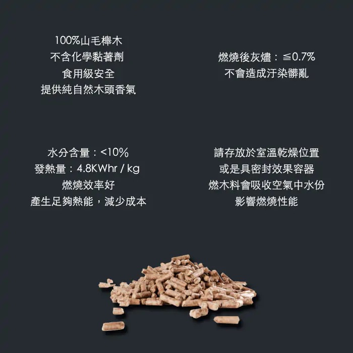 [OONI戶外窯烤爐]Karu系列窯烤爐專用橡木顆粒燃料Premium Hardwood Pellets Pizza（木材 木屑 焚火台 柴爐, , large