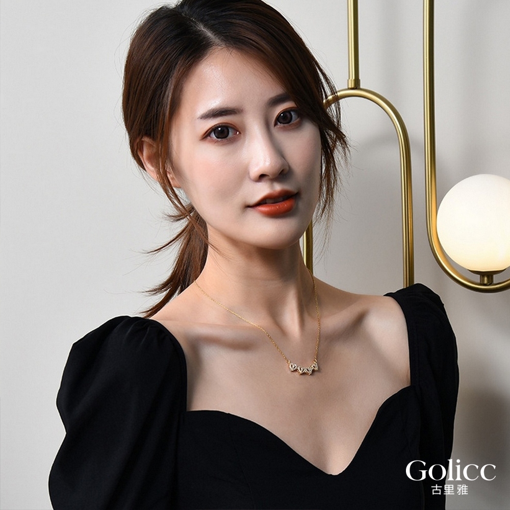 【Gulicc】古莉可 項鍊 四葉草創意時尚愛心鎖骨鍊, , large