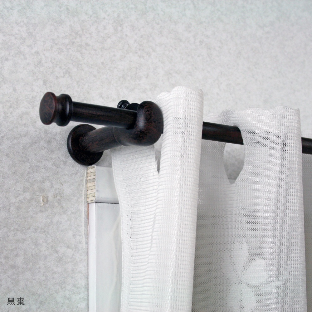 Mini Telescopic Curtain Rod &ndash; Cap Finials | 97&ndash;183cm | &Oslash;9.8/7.8mm | Vintage Style | For Small Windows & Door Curtains-Milky White with Brushed Gold, , large