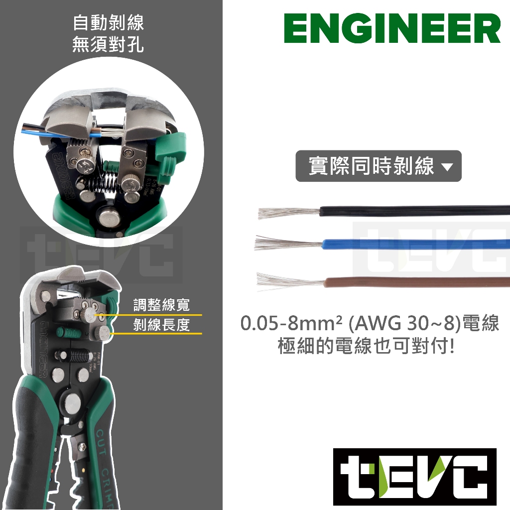 《tevc》🏆️日本 Engineer PAW-01 發票 自動剝線鉗 免對孔 剝線鉗 斜口鉗 快速 剪線 剝皮 剝線, , large