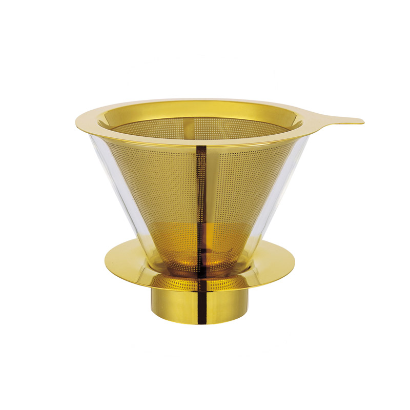 【寶馬牌】多功能咖啡濾器（金色）｜TA-G-03-G, , large