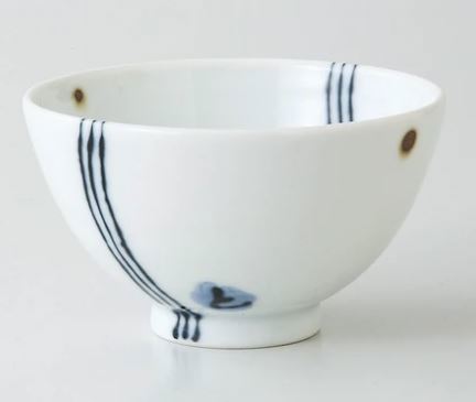 【毓秀堂】西海陶器 三本線 飯碗-青, , large