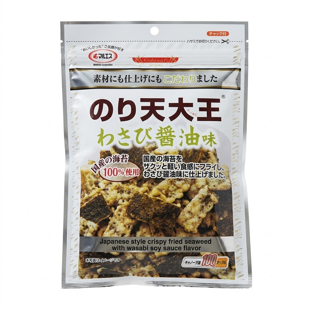 MARUESU海苔天婦羅大王-芥末醬油味, , large