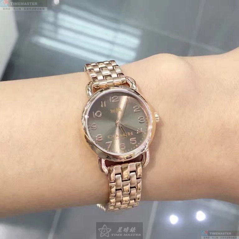 [星晴錶業]COACH手錶,24mm,CH00111玫瑰金色錶面玫瑰金錶殼玫瑰金色精鋼錶帶款, , large