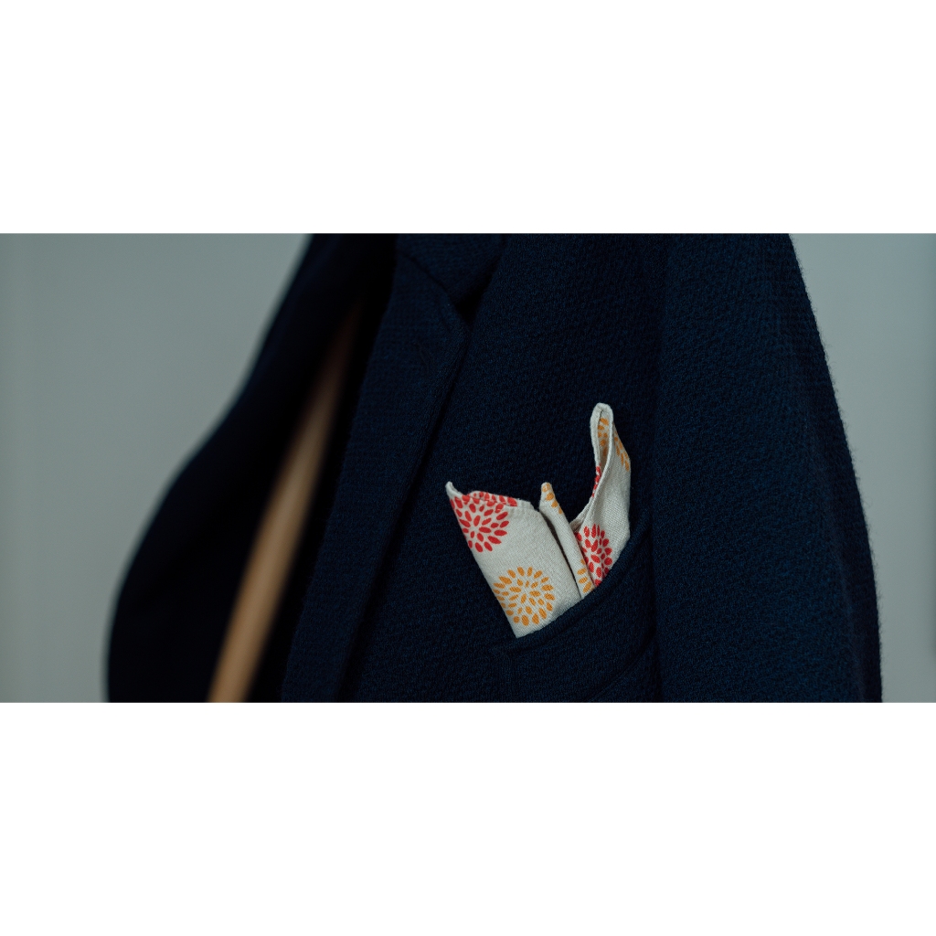 日本製KAMAWANU Furoshiki 紅酒/雞尾酒餐巾 全棉 方巾 手巾 多功能手帕 27x27cm (丸菊菊花), , large