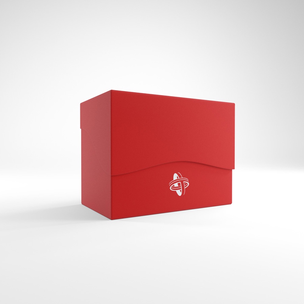 【Asmodee】側開卡盒 80+ (紅) Side Holder 80+ Red｜桌遊配件｜卡牌收納盒｜卡套保護, , large