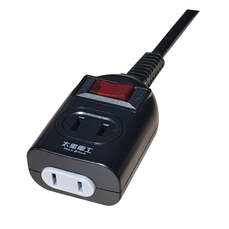 1-plug 2-plug extension cord/2P15A9feet, , large