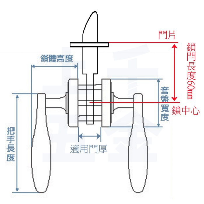 水平鎖 通道鎖 加安牌 台灣製 銀色LYK603 金色LYK703 青古銅LYK803 黑色LYKX903, , large