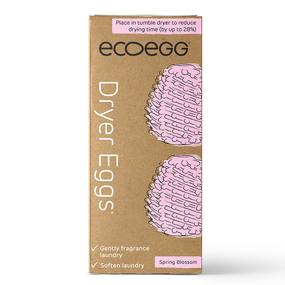 英國ECOEGG-乾衣機專用環保柔衣蛋(2入/粉紅春天花蕾), , large