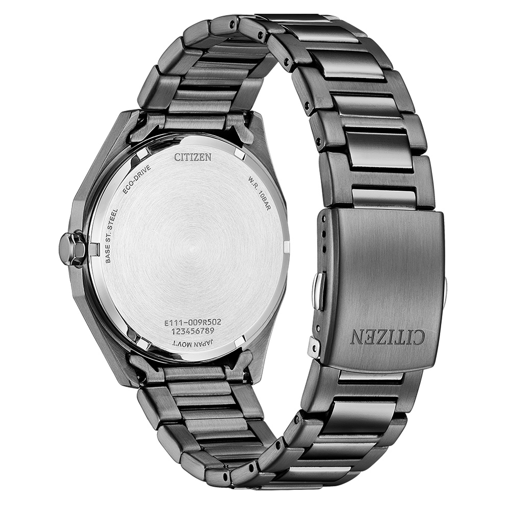 CITIZEN 星辰 光動能八角形格紋面手錶 BM7637-81H, , large
