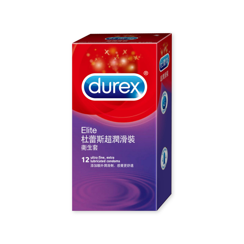 【杜蕾斯 Durex】超潤滑裝衛生套12入/盒 保險套, , large
