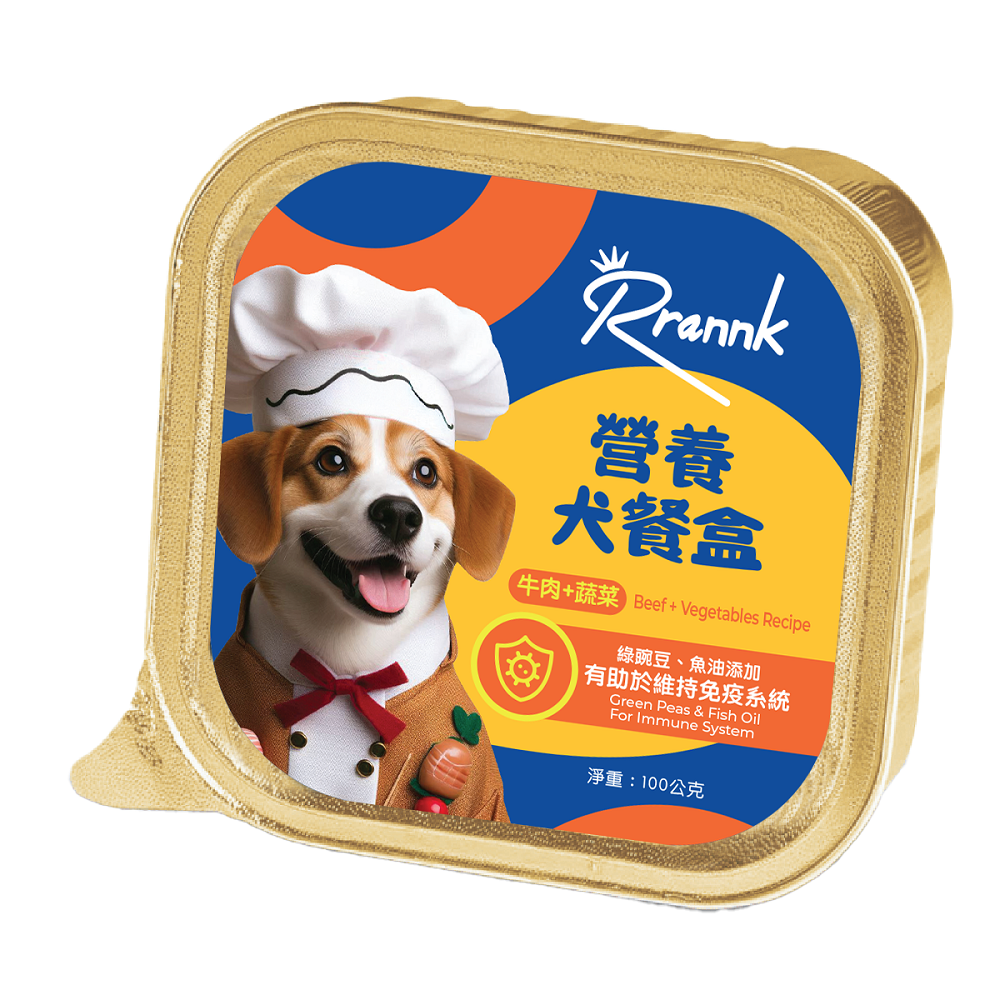 Rrannk dog pate beef and vegetable 100g, , large