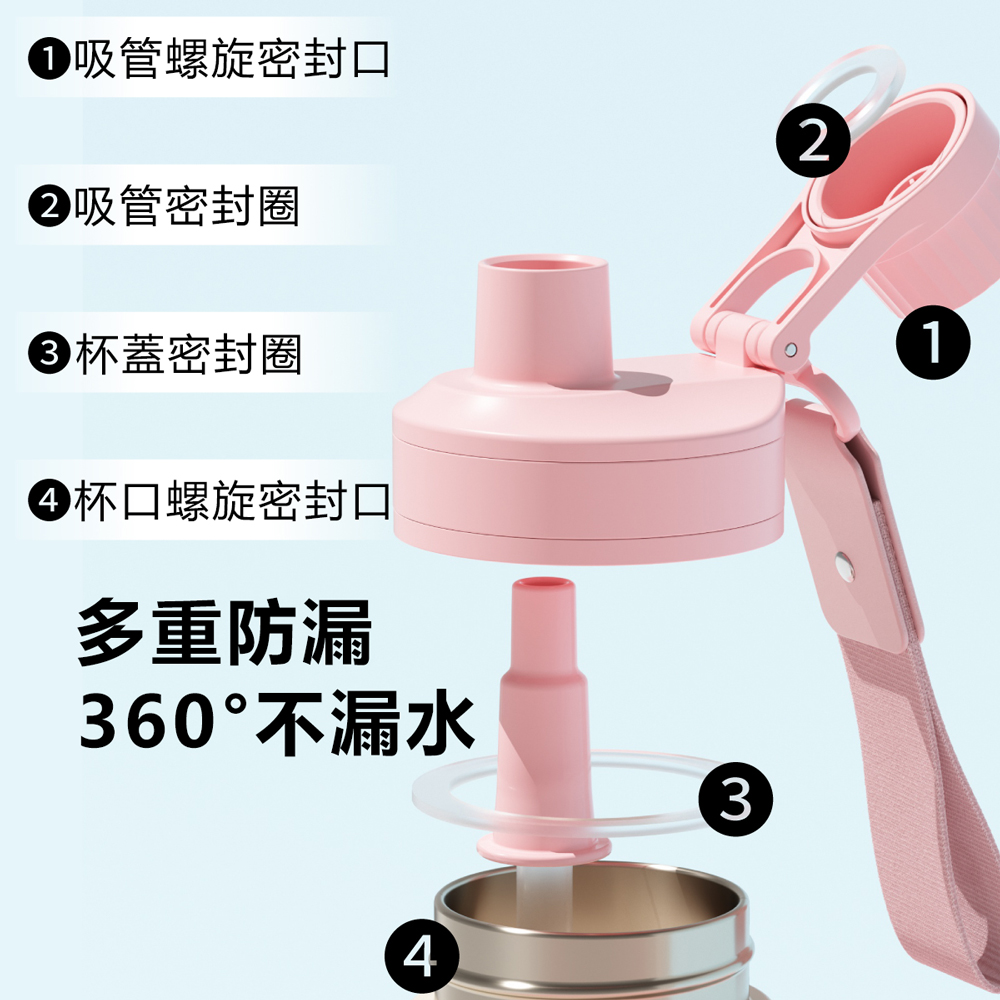 KEPO LQ 600ML KC011運動保溫保冷杯 隨行保溫保冷杯 316L不銹鋼內膽 黃色, , large