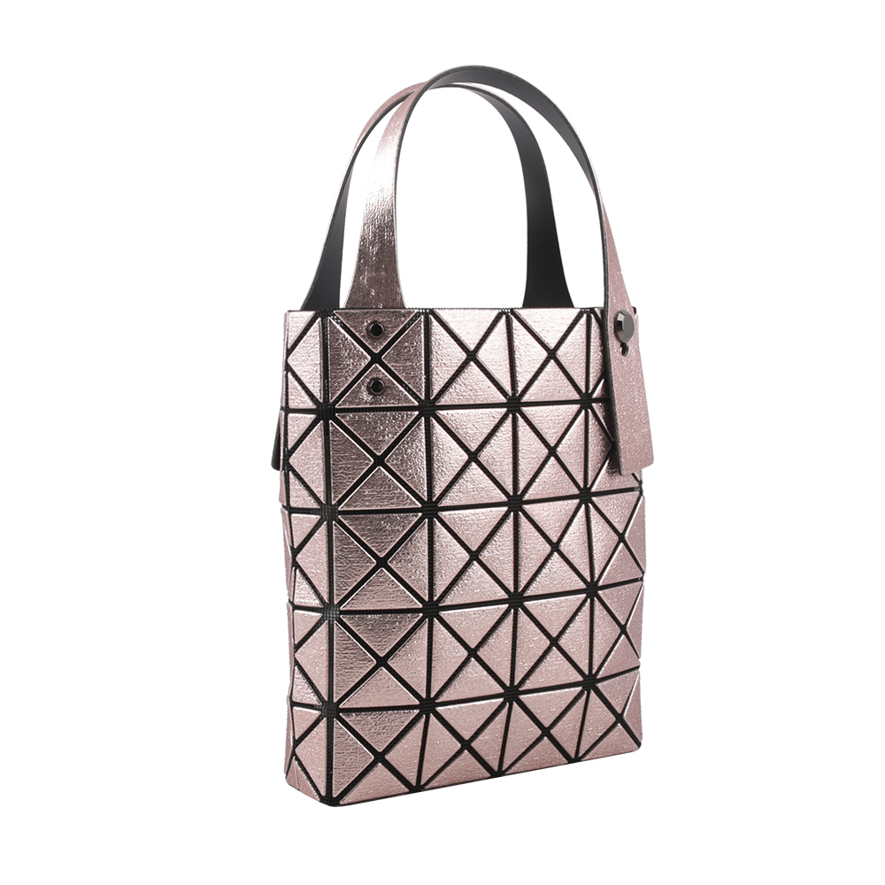 ISSEY MIYAKE BAO BAO 5X4 立體金屬色迷你方盒手提包/玫瑰粉, , large