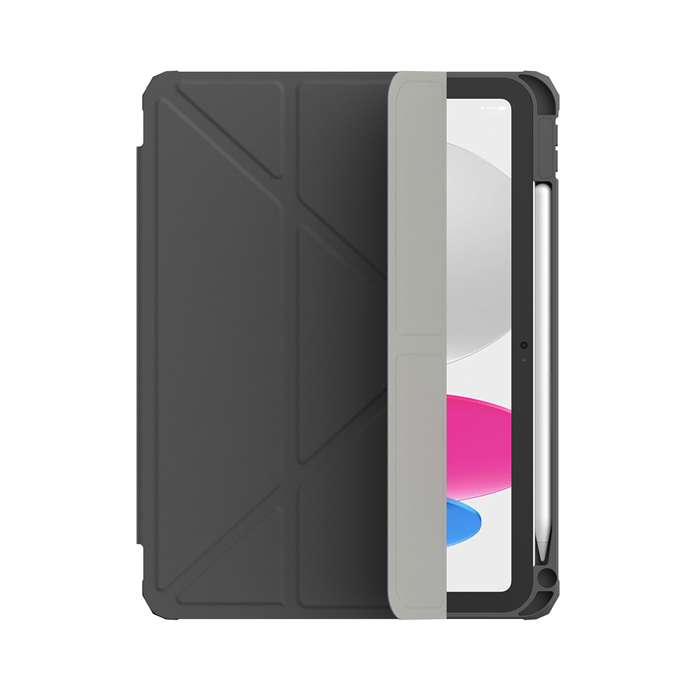 【HIPPORIZZ】iPad 11/10.9 吋 (11/10代) Origo 晶透筆槽防摔殼 深灰色, , large