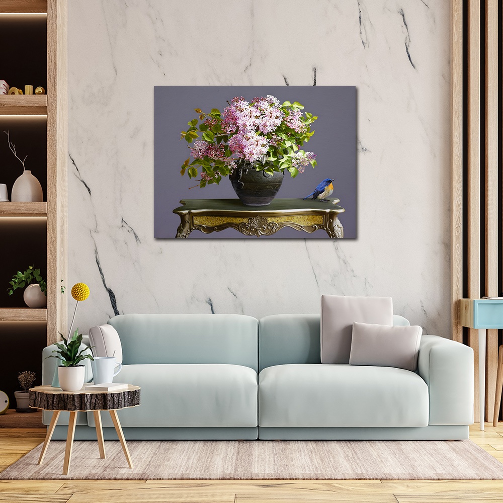 【御畫房】丁香花 國家一級畫師手繪油畫60&times;80cm(VF-152), , large