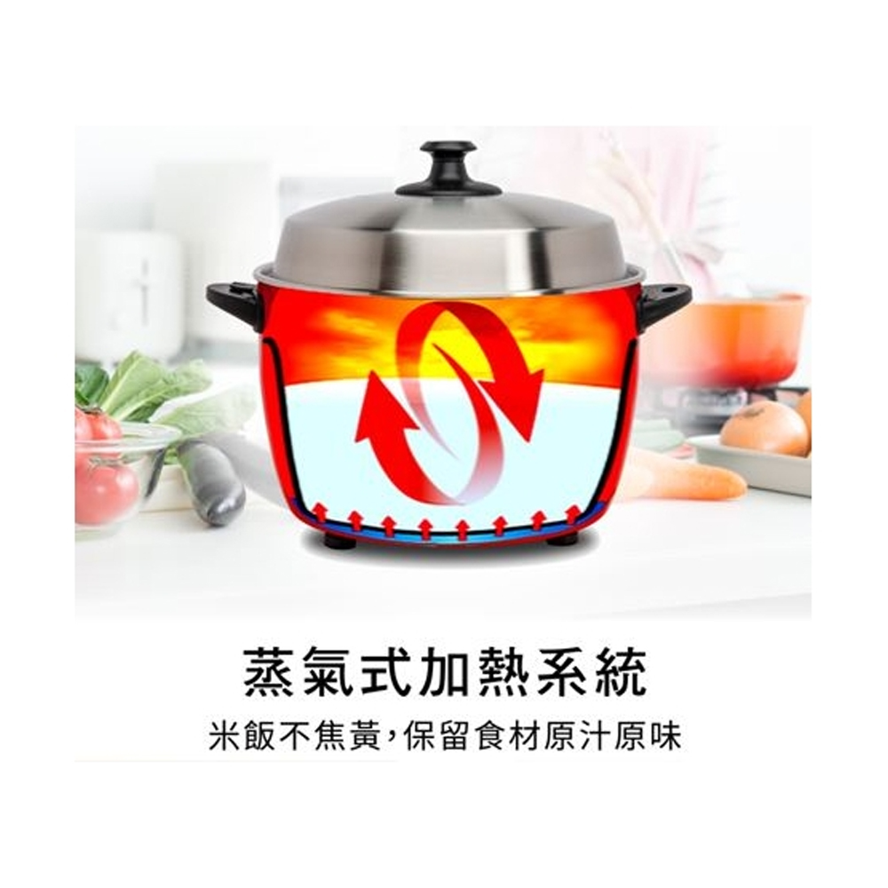 SPT 尚朋堂 11人份養生不鏽鋼電鍋 SSC-12LDCB, , large