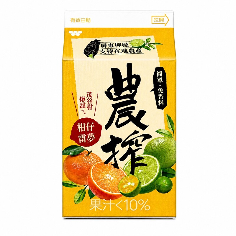 農搾柑仔雷夢飲375ml, , large