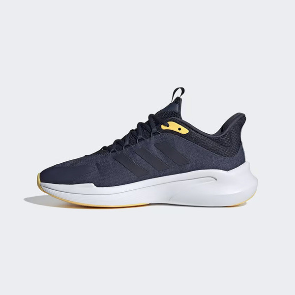 Adidas Alphaedge + 男 慢跑鞋 運動 訓練 休閒 緩震 舒適 愛迪達 深藍 黃 [IG3595], , large